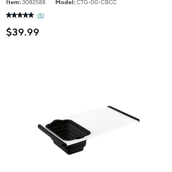 Cuisinart Cutting Board with Colander - Picture 2 of 4